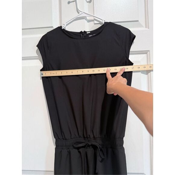 NWOT Albion Going Places Black Cap Sleeve Drawstring Waist Athletic Dress XS - Picture 6 of 16